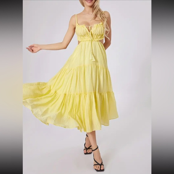 Yellow Maxi Dress - Picture 4 of 5